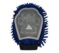 Pet Guru® Pet Microfibre Grooming & Drying Mitt For Dog and Cats Bath Shower Gloves (Blue)