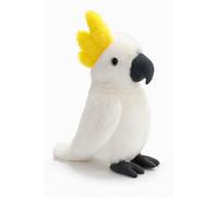 Pet Guru Plush Parrot Dog Toys, Interactive Macaw Cockatoo with Honking Sound, Durable Soft Design, White, Red and Blue Colors Xmas Dog Toys Gift (White, Large)