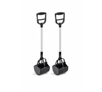 Pet Guru Pooper Scooper for Dogs, Heavy Duty Plastic with Thick Aluminium Shaft, 28 Inch, Pack of 2 (2)