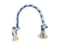 Pet Guru XL Dog Rope Toy, Braided Knotted Design with Tassels,138 cm Length, Durable Interactive Tug of War Toy for Dogs (BLUE/WHITE, X Large 138CM)