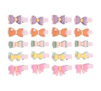 Pet Hair Bows, Double Layer Bowknot Resin Hairpins, 20 PCS for Long Haired Dogs Cats - Lightweight Comfortable, Stylish for Daily Use and Parties