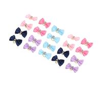 Pet Hair Bows Fashionable Dog Grooming Topknot for Puppy Cats Rabbits,20pcs Cute Handcrafted Hair Accessories for Parties and Everyday Wear
