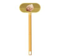 Pet Hair Cleaner - Reusable Dog Hair Remover with Long Handle, 60" Adjustable Carpet Rake with 2 Edge Copper & TPU Head, Non Slip Grip for Sofas, Rugs and Furniture