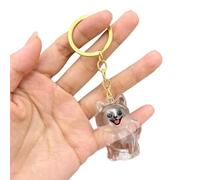Pet Hair Collection Pendant Acrylic Keychain Handmade Keepsake Fur Capsule Pet Pendant Bag