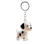 Pet Hair Collector Keychain, Keychain for Collecting Cat and Dog Hair, Fur Life Pendant for Dogs, DIY Pet Furs Collection Kechain (Black Dalmatian)