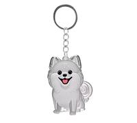 Pet Hair Collector Keychain, Keychain for Collecting Cat and Dog Hair, Fur Life Pendant for Dogs, DIY Pet Furs Collection Kechain (Pomeranian)
