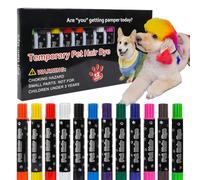 Pet Hair Color Marker - Temporary Dog Styling Pen, Grooming Accessory | Non Toxic Washable Ink For Puppies, Artistic Furs Decoration Kit, DIYs Design, Cosplay Show Looks, Special Occasions