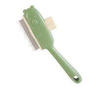Pet Hair Comb, Cat Detangling, Bear Button Grooming Brush 2.95 x 8.27 Inches for Shedding and Massage, Gentle Cleaning Tool Daily Care Bathing, Apartment Travel Indoor Outdoor Home Use