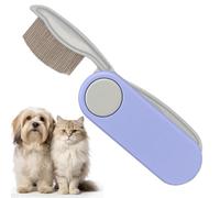 Pet Hair Comb - Foldable Grooming Brush, Double Sided Comb with Gentle Bristles, Lice Remover, Pet Brush, Grooming Tool for Puppies Kittens Dogs Home Indoor Outdoor Yard Garden Walking