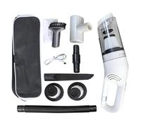 Pet Hair Handheld Vacuum - Portable USB Rechargeable Tool, 2000mAh Battery 35x11x9cm Cleaner, 65W Power Type-C Charging Peaceful Pet Cleaning | Mini Vacuum for Car Home Dog Cat Couch Sofa Furniture