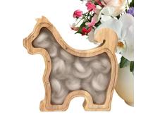 Pet Hair Keepsake Box - Wooden Memory Case, Clear Display Window