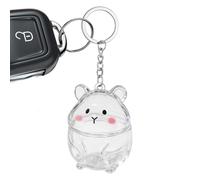 Pet Hair Keychain | Hamster Shaped Bag Pendant | Cat Hair Storage Collection Keyring - For Backpack Purse Travel Home Party Car Rear View Mirror Everyday Holiday