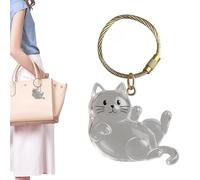 Pet Hair Memorial Keepsake,Pet Refillable Hair Keyring | Acrylic Pendant Clear Memorial Key Chain for Men Collection Backpack Purse Bag Women Charm