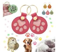 Pet Hair Memorial Keychain Leather Keepsake For Cats Dogs Mini Urn Dust For Pet Pendant Lovers Proof Stor Y4X1 Gift