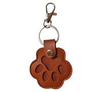 Pet Hair Paw Print Key Chain with Press Stud Animal Hair Memorial Bottle Keychains for Collecting Cat and Dog Hair