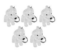 Pet Hair Pendant Puppy Hair - Transparent Storage Box Cat Dog Shape Creative Pendant Keychain (Teddy [5 Pack] with Keychain)
