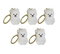 Pet Hair Pendant Puppy Hair - Transparent Storage Box Cat Dog Shape Creative Pendant Keychain (Teddy [5 Pack] with Keychain)