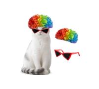 Pet Hair Pieces Eye Clothes for Dog Cats Cosplay Holiday Parties Daily Adventure Pet Hair Piece for Dogs and Cats