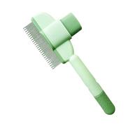 Pet Hair Removal Comb - Self-Cleaning Flea Comb With Release Button | Cat Grooming Brush for Short & Long-Haired Cats | Effective Shedding & Hair Removal Tool for Dogs & Cats