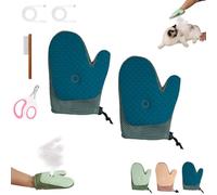 Pet Hair Removal Glove, 2025 New Upgrade Cat Grooming Gloves, Efficient Electrostatic Mist Massage Dog Grooming Tools, No Fly Away Hair Deshedding Tool for Cats, Couch, Clothing (2Pcs C)