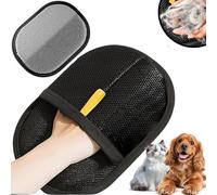 Pet Hair Removal Glove Double-Sided Pet Grooming Gloves Reusable Cat & Dog Hair Remover for Washing, Deshedding & Brushing. Gentle Static Hair Removal Gloves for Effortless Grooming, Soft & Effective