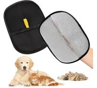 Pet Hair Removal Glove, Electrostatic Cat and Dog Hair Remover Tool Washable & Reusable Pet Grooming Mitt for Furniture Carpet Clothes Dog Cat Fur Cleaning, Deshedding