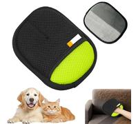 Pet Hair Removal Glove - Mesh Cloth Static Electricity Brush 40g | Two Way Brushing Reusable Lint Cleaner Portable Fabric Scrubber Keeps Furniture Spotless During Daily Cleanup