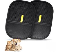 Pet Hair Removal Glove, Reusable Cat Dog Electrostatic Remover Grooming Glove Brush Tool 2 Pcs