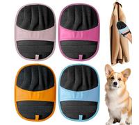 Pet Hair Removal Gloves, Reusable Electrostatic Grooming Gloves, Five Finger Static Deshedding Mitt, Sofa Carpet Furniture Fur Cleaning Tool, Gentle Massage Hair Remover Glove for Dogs and Cats