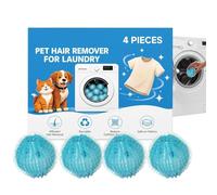 Pet Hair Remover 4 Pieces Lint Removal Cleaner Balls