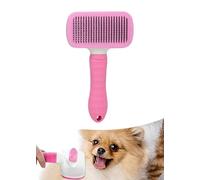 Pet Hair Remover Brush-Design for Dog & Cat Grooming,for Smooth Hair Removal Without Irritating Skin, Durable & Easy to Clean Cat Comb for Daily Use (Pink)