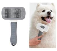 Pet Hair Remover Brush-Design for Dog & Cat Grooming,for Smooth Hair Removal Without Irritating Skin, Durable & Easy to Clean Cat Comb for Daily Use (Gray)