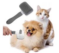 Pet Hair Remover Brush for Dog Cat Comfortable Light Brush Head Does Not Irritate Pets Gospel of Keeping Pet Multi Cleaning Adsorption Effect (#01-Grey, 1PCS)