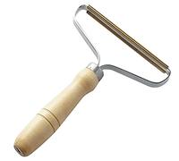Pet Hair Remover Clothes Debobbler - Carpet Scraper Tool Lint Remover - Fabric Shaver Wooden Handle With Metal Roller Portable Reusable - bobble Cleaner Give New Look