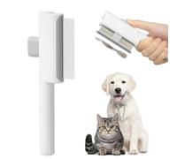 Pet Hair Remover Comb,Cat Brush With Release Button For Short & Long Haired,Dog&Cat Grooming Brush For Shedding & Tangles,Self-Cleaning Cat & Dog Comb For Loose Hair,Effective,Portable,Comfortable
