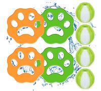 Pet Hair Remover for Laundry, 8PCS Laundry Balls Hair Catcher Washing Machine Lint Remover Reusable - Pet Fur Laundry Catcher Hair Remover for Laundry Bedding Clothes