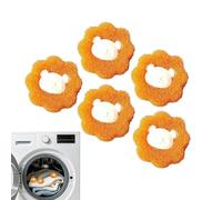 Pet Hair Remover For Washing,5 Pack Reusable | Laundry Pet Haircatcher,for flats and, dryers, clothes, apparel, textiles, blankets, debris, lint and