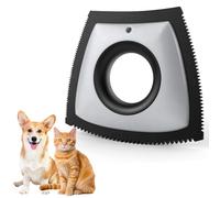 Pet Hair Remover Lint, Reusable Animal Hair Remover for Dogs Cats, 4-Sided Silicone Mini Pet Hair Detailer Efficient Fur Removal from Furniture Carpet Bedding Clothes(Grey)