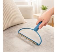 Pet Hair Remover - Reusable Lint Removal Tool for Couch, Carpets, Car Mats, Furniture, Clothes, Cat Trees, Pet Houses, Dog and Cat Hair Scraper, Portable Cleaning Tool Blue