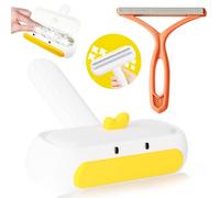 Pet Hair Remover Roller and Portable Lint Remover, Reusable Hair Removal Brush for Dogs & Cats, Clothes Fuzz Shaver, Lint Remover Easy to Clean Pet Fur from Carpet, Sofa, Furniture, Rugs, Bed, 2 PCS