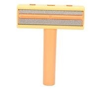 Pet Hair Remover Roller Premium Efficient Animal Fur Removal Tool for Cats Dogs with Polyester Silk Bristles Large Capacity Storage Space Two Way Lint Removal PP Material Safe (Yellow Orange)
