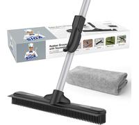 Pet Hair Remover Rubber Brush Carpet Sweeping Cleaning Mop 3 in 1 Adjustable Han