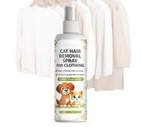 Pet Hair Remover Spray - 14x4cm Safe Anti-Static Gentle Formula | 100ml Couch Dog Hair Remover For Clothing | For Bedding Carpet Fabric Furniture, Effectively Lifts Pet Hairs 14x4cm Bottlerpet Couch F