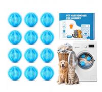 Pet Hair Remover Washing Machine-12PCS,Reusable Laundry Balls | Anti-tangle design, traps dog & cat fur, suitable for clothes, bedding & blankets