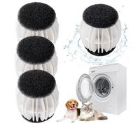 Pet Hair Remover Washing Machine, 4 Pieces Washing Machine, Anti Lint Balls, Dog Hair, Cat Hair Remover, Washing Machine, Reusable Lint Balls, for Removes Pet Hair, Lint, for Washing Machine