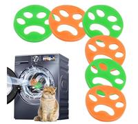 Pet Hair Remover Washing Machine, 6 Pieces Dog Hair Washing Machine for Tumble Dryer, Reusable Effective Cat Hair Remover, Lint Balls Dog Hair Removal