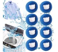 Pet Hair Remover Washing Machine, Hair Catcher for Laundry, Lint Catcher Reusable, Effectively Removal Cat, Dog and Other Hair From Bedding, Clothes (Blue)