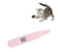 Pet Hair Trimmer, Low Noise Rechargeable Electric Clipper with USB Cable, Dog Trimmer for Cat Dog Pad Ear Face Grooming at Home (Pink)
