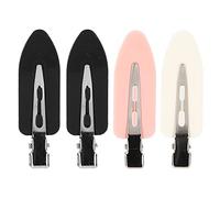 Pet Hairpin ABS Reusable Traceless Snap Hair Clip for Performances Birthday Parties (Leaves four mixed colors)