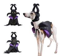 Pet Halloween Cloak Hat Set,Cat Dog Vampire Costume Pet Halloween Cosplay Devil Outfits Cape Party Dress Up for Cat Small Medium Large Dogs